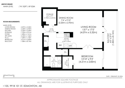 View of room layout - 1509 9918 101 Street, Edmonton, AB - Other