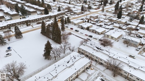 View of snowy aerial view - 13908 64 Street, Edmonton, AB 