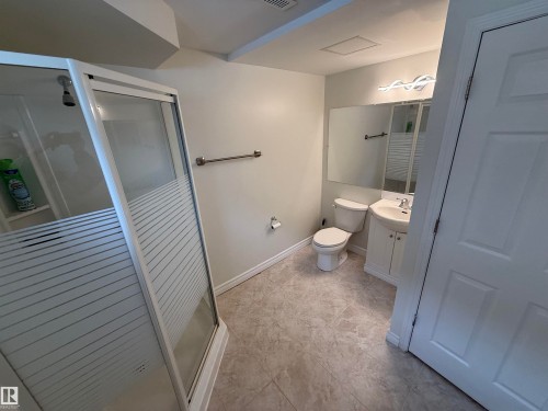 Bathroom with a shower stall and vanity - 13323 68 Street, Edmonton, AB - Indoor Photo Showing Bathroom