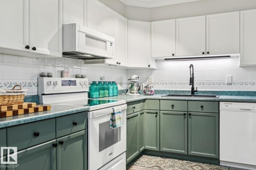 110 8315 83 Street Nw, Edmonton, AB - Indoor Photo Showing Kitchen