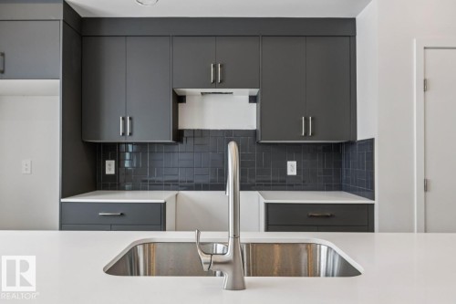 8120 228 Street, Edmonton, AB - Indoor Photo Showing Kitchen With Double Sink With Upgraded Kitchen