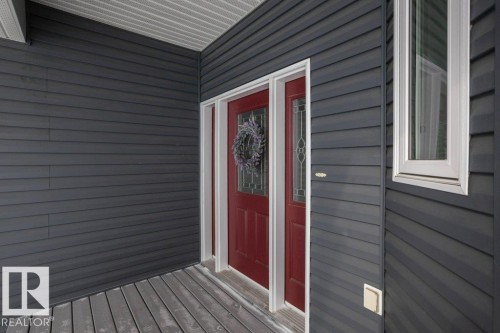 View of exterior entry - 11116 103 Street, Westlock, AB - Outdoor With Deck Patio Veranda With Exterior