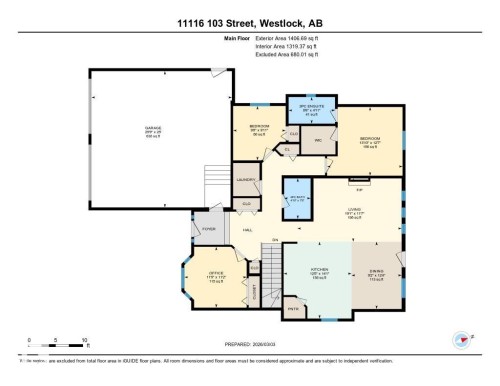View of floor plan / room layout - 11116 103 Street, Westlock, AB - Other
