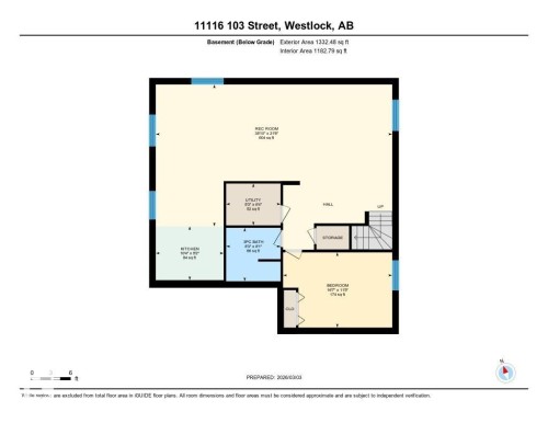 View of room layout - 11116 103 Street, Westlock, AB - Other