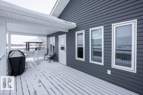 Deck with a gazebo and grilling area - 11116 103 Street, Westlock, AB - Outdoor With Deck Patio Veranda With Exterior