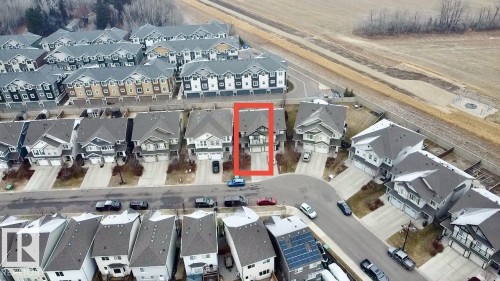 Aerial view of property and surrounding area featuring nearby suburban area - Edmonton, AB - 