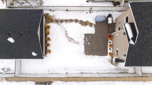 View of snowy aerial view - 7804 Schmid Place, Edmonton, AB - Outdoor