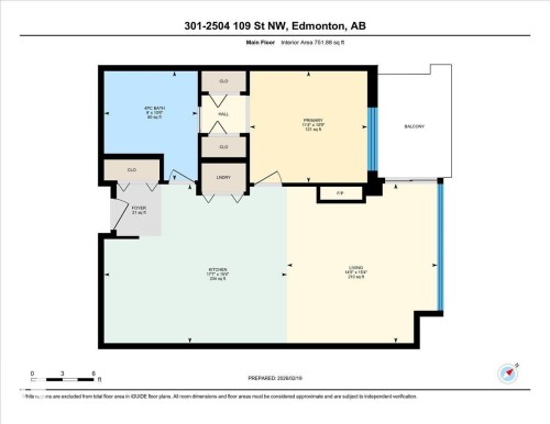 View of property floor plan - 301 2504 109 Street, Edmonton, AB - Other