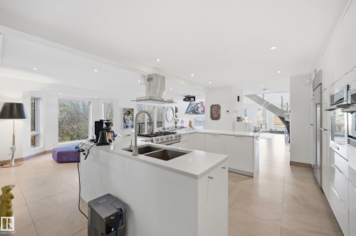 10065 90 Avenue, Edmonton, AB - Indoor Photo Showing Kitchen With Double Sink With Upgraded Kitchen