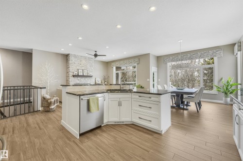 1130 Twin Brooks Point(E), Edmonton, AB - Indoor Photo Showing Kitchen With Upgraded Kitchen