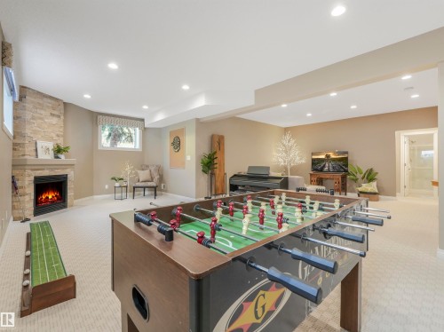 1130 Twin Brooks Point(E), Edmonton, AB - Indoor With Fireplace