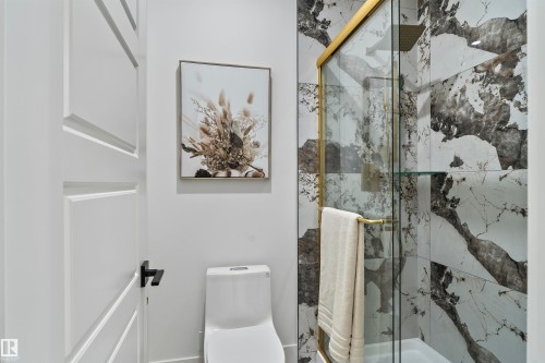 Bathroom featuring a marble finish shower - 13152 187 Avenue, Edmonton, AB - Indoor Photo Showing Other Room