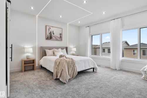 Bedroom featuring carpet and recessed lighting - 13152 187 Avenue, Edmonton, AB - Indoor Photo Showing Bedroom