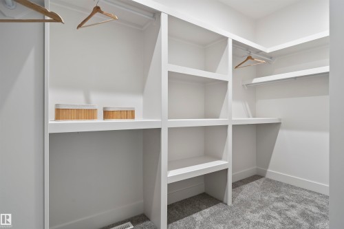 Walk in closet featuring light colored carpet - 13152 187 Avenue, Edmonton, AB - Indoor With Storage