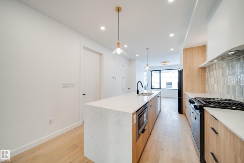 7540 80 Avenue, Edmonton, AB - Indoor Photo Showing Kitchen With Upgraded Kitchen