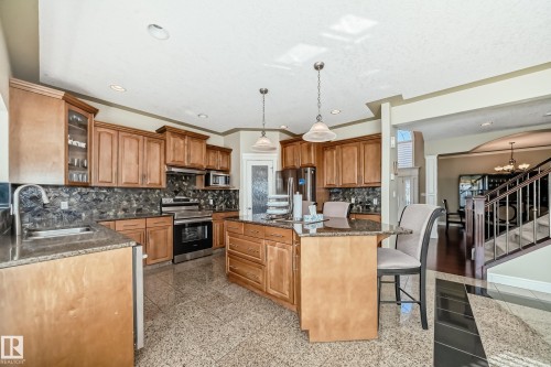 16104 136 Street, Edmonton, AB - Indoor Photo Showing Kitchen With Double Sink