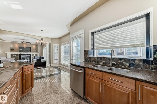 16104 136 Street, Edmonton, AB - Indoor Photo Showing Kitchen With Double Sink