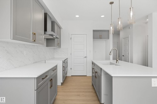 8704 183 Avenue, Edmonton, AB - Indoor Photo Showing Kitchen With Upgraded Kitchen