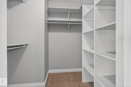 Walk in closet with light carpet - 613 Stewart Crescent, Edmonton, AB - Indoor With Storage