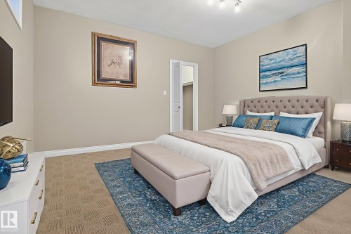 Bedroom featuring baseboards - 613 Stewart Crescent, Edmonton, AB - Indoor Photo Showing Bedroom