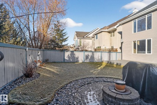 Fenced backyard featuring a patio area - 613 Stewart Crescent, Edmonton, AB - Outdoor