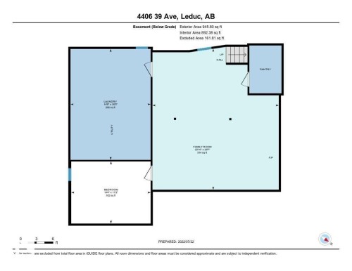 View of home floor plan - 4406 39 Ave, Leduc, AB - Other