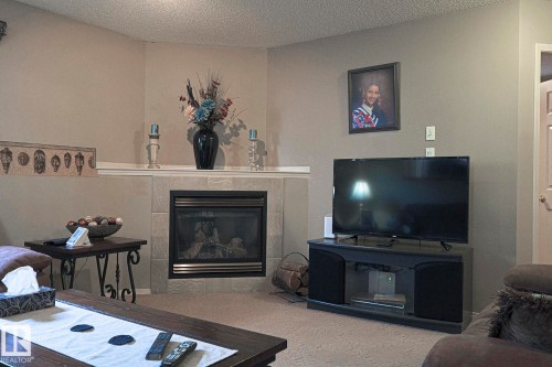 21304 88 Avenue, Edmonton, AB - Indoor Photo Showing Living Room With Fireplace