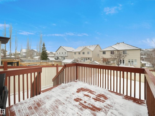 Wooden deck with a residential view - 1716 64 Street, Edmonton, AB - Outdoor With Deck Patio Veranda