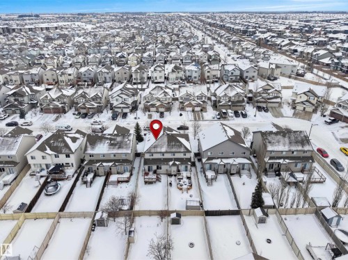 Aerial perspective of suburban area - 1716 64 Street, Edmonton, AB - Outdoor With View