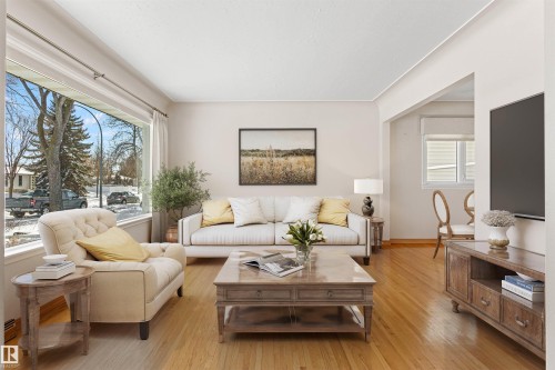 10724 148 Street, Edmonton, AB - Indoor Photo Showing Living Room