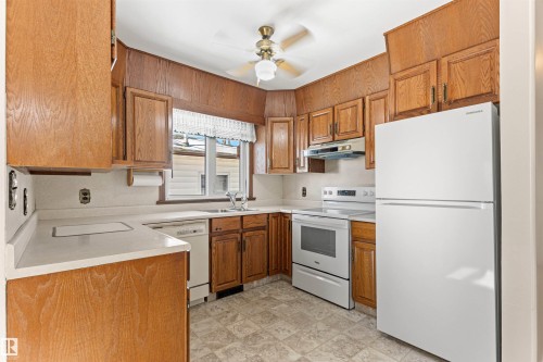 10724 148 Street, Edmonton, AB - Indoor Photo Showing Kitchen With Double Sink