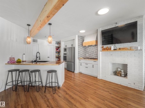 809 8 Street, Rural Lac Ste. Anne County, AB - Indoor With Fireplace