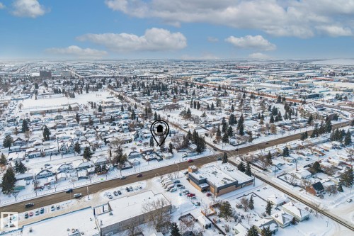 View of snowy aerial view - 10971 157 Street, Edmonton, AB - Outdoor With View