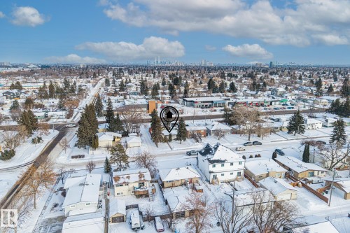View of snowy aerial view - 10971 157 Street, Edmonton, AB - Outdoor With View