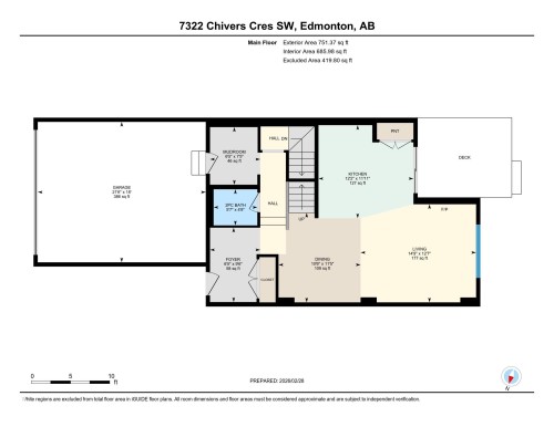 View of floor plan / room layout - 7322 Chivers Crescent, Edmonton, AB - Other