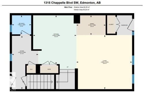 View of home floor plan - 1315 Chappelle Boulevard, Edmonton, AB - Other