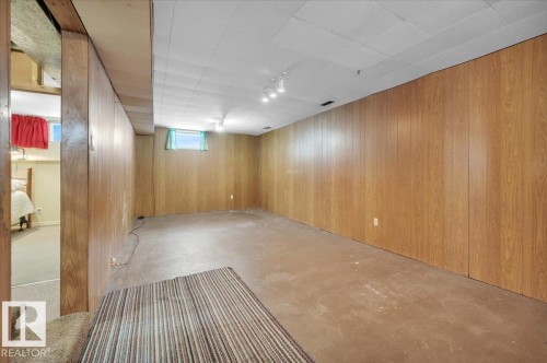 Below grade area with wood walls - 7934 81 Avenue Nw, Edmonton, AB - Indoor