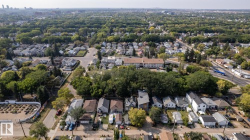 Aerial perspective of suburban area - 11415 85 Street, Edmonton, AB - Outdoor With View