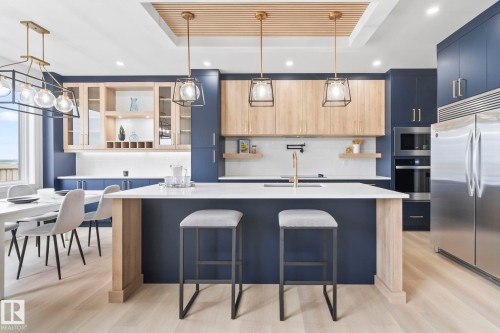 213 Fraser Way, Edmonton, AB - Indoor Photo Showing Kitchen With Upgraded Kitchen