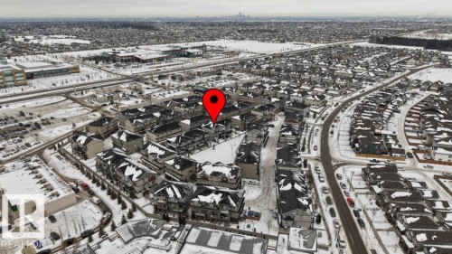 View of snowy aerial view - 96 1530 Tamarack Boulevard, Edmonton, AB - Outdoor With View
