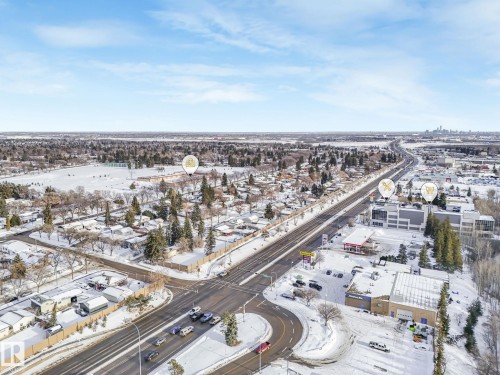 View of snowy aerial view - 2 Scarboro Place, St. Albert, AB - Outdoor With View