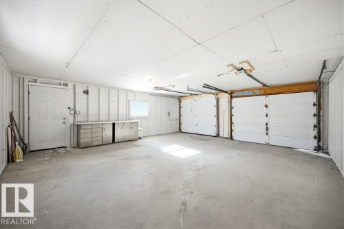 View of garage - 7016 92A Avenue, Edmonton, AB - Indoor Photo Showing Garage