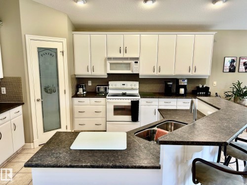 928 Thompson Place, Edmonton, AB - Indoor Photo Showing Kitchen With Double Sink