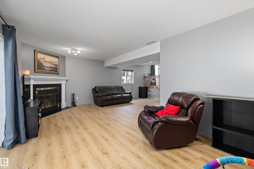 8007 160 Avenue, Edmonton, AB - Indoor With Fireplace