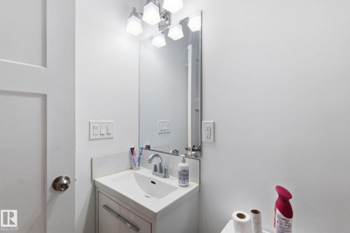 Half bath with vanity - 13538 127 Street, Edmonton, AB - Indoor Photo Showing Bathroom