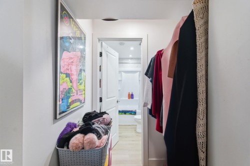 Hall featuring light wood-style flooring - 13538 127 Street, Edmonton, AB - Indoor