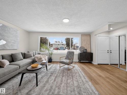4841 114 Avenue, Edmonton, AB - Indoor Photo Showing Living Room