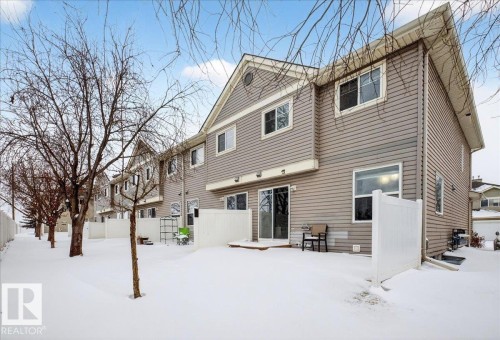 View of snow covered rear of property - 47 230 Edwards Drive, Edmonton, AB - Outdoor