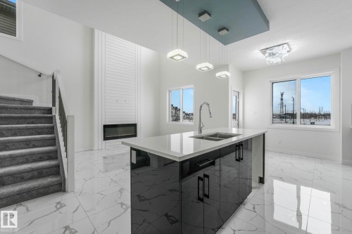 922 15 Avenue, Edmonton, AB - Indoor Photo Showing Kitchen With Double Sink