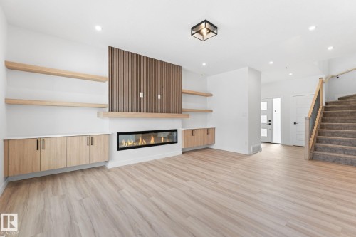 5252 47 Avenue, Calmar, AB - Indoor Photo Showing Living Room With Fireplace